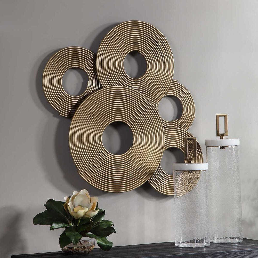Uttermost Ahmet Gold Rings Wall Decor