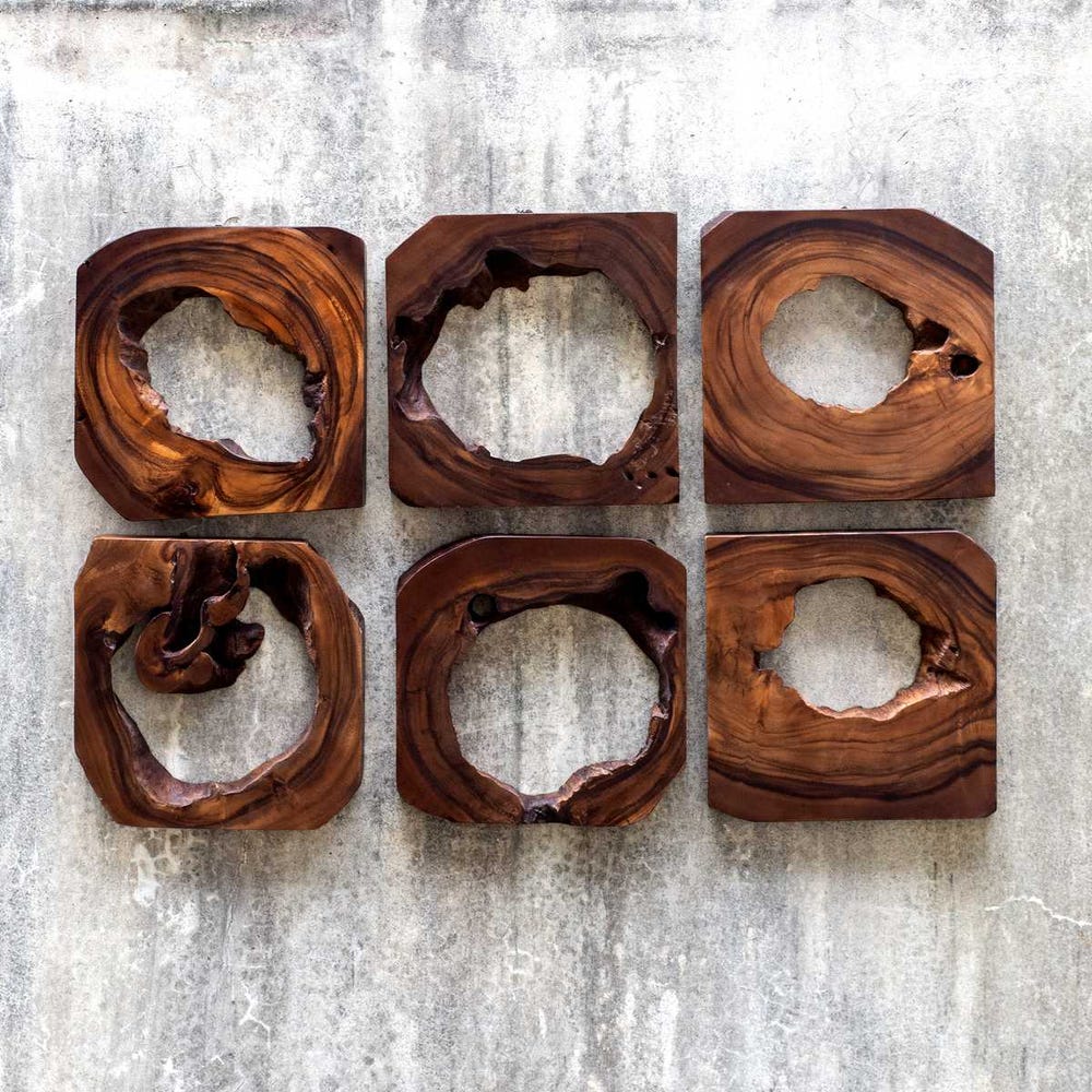 Uttermost Adlai Wood Wall Art - Set of 6