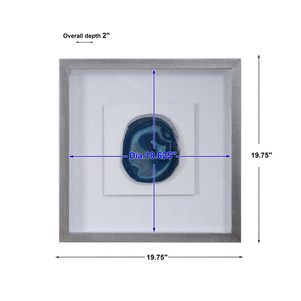 Uttermost Kalia Blue Stone Shadow Box
