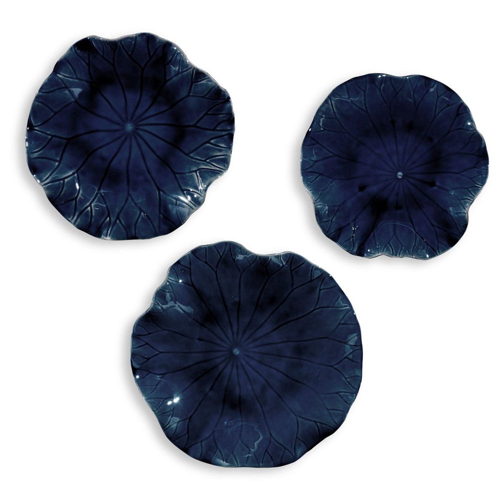 Uttermost Abella Ceramic Flowers - Set of 3