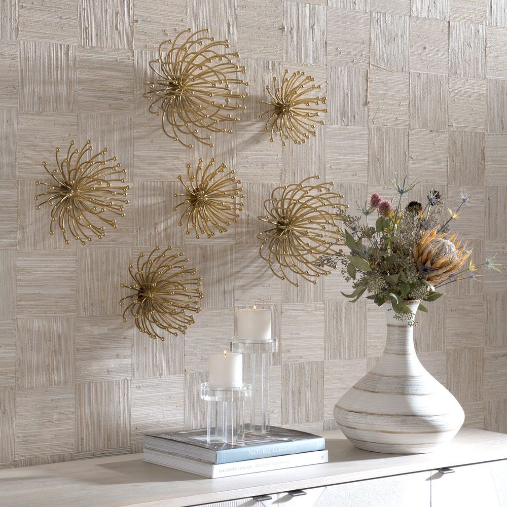 Aga Gold Metal Wall Decor Set of 3 by Uttermost
