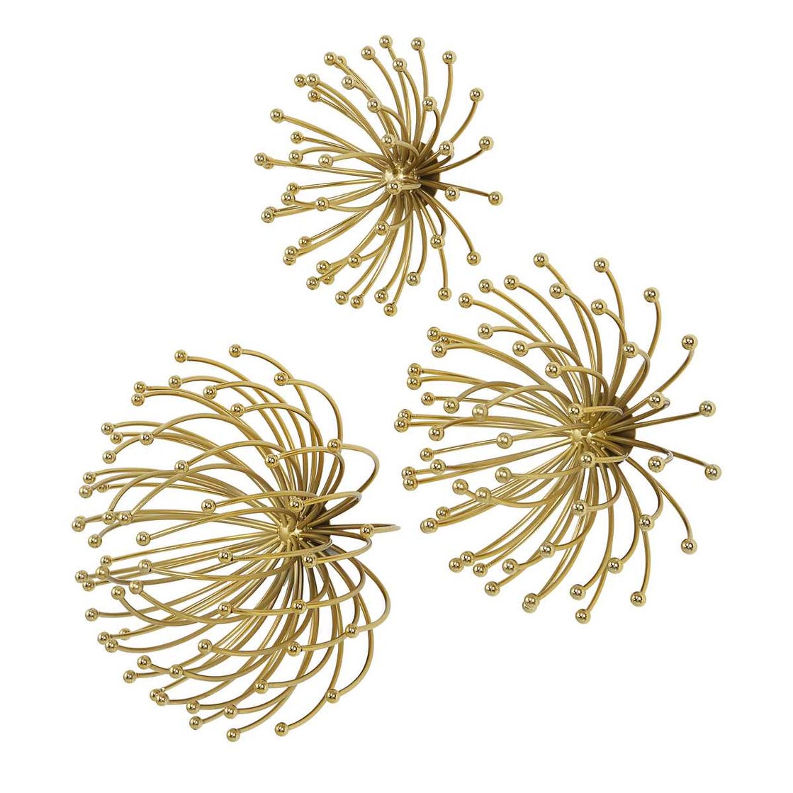 Aga Gold Metal Wall Decor Set of 3 by Uttermost