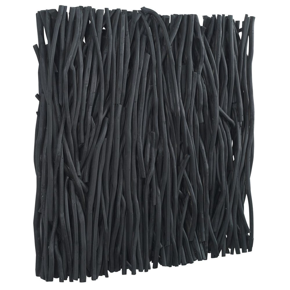 Gathered Teak Square Wood Wall Decor by Uttermost