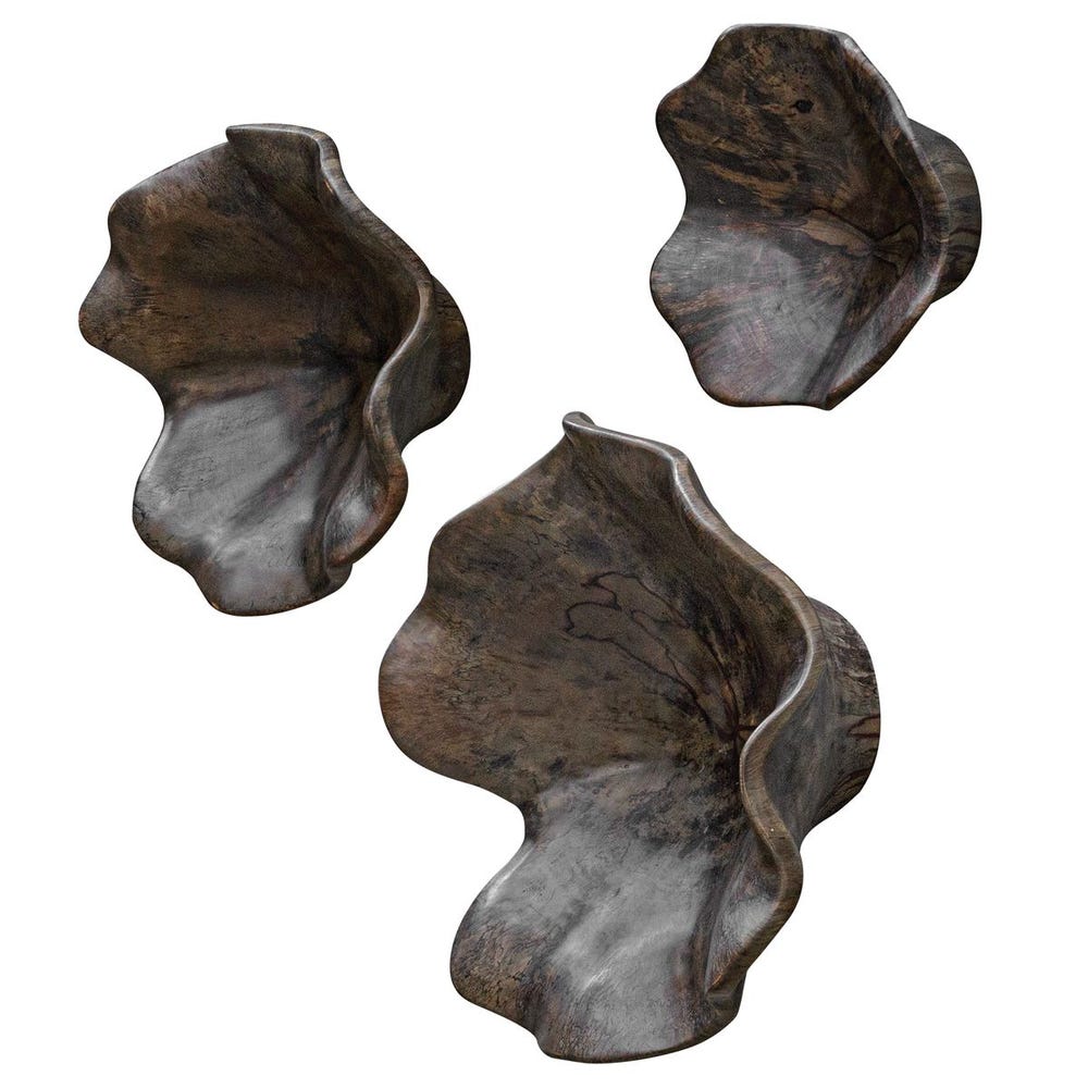 Uttermost Teo Wood Wall Decor - Set of 3