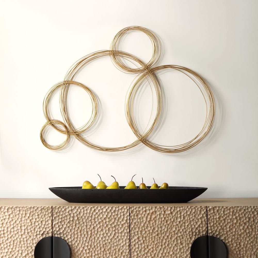 Uttermost Golden Bubbles Metal Wall Decor
