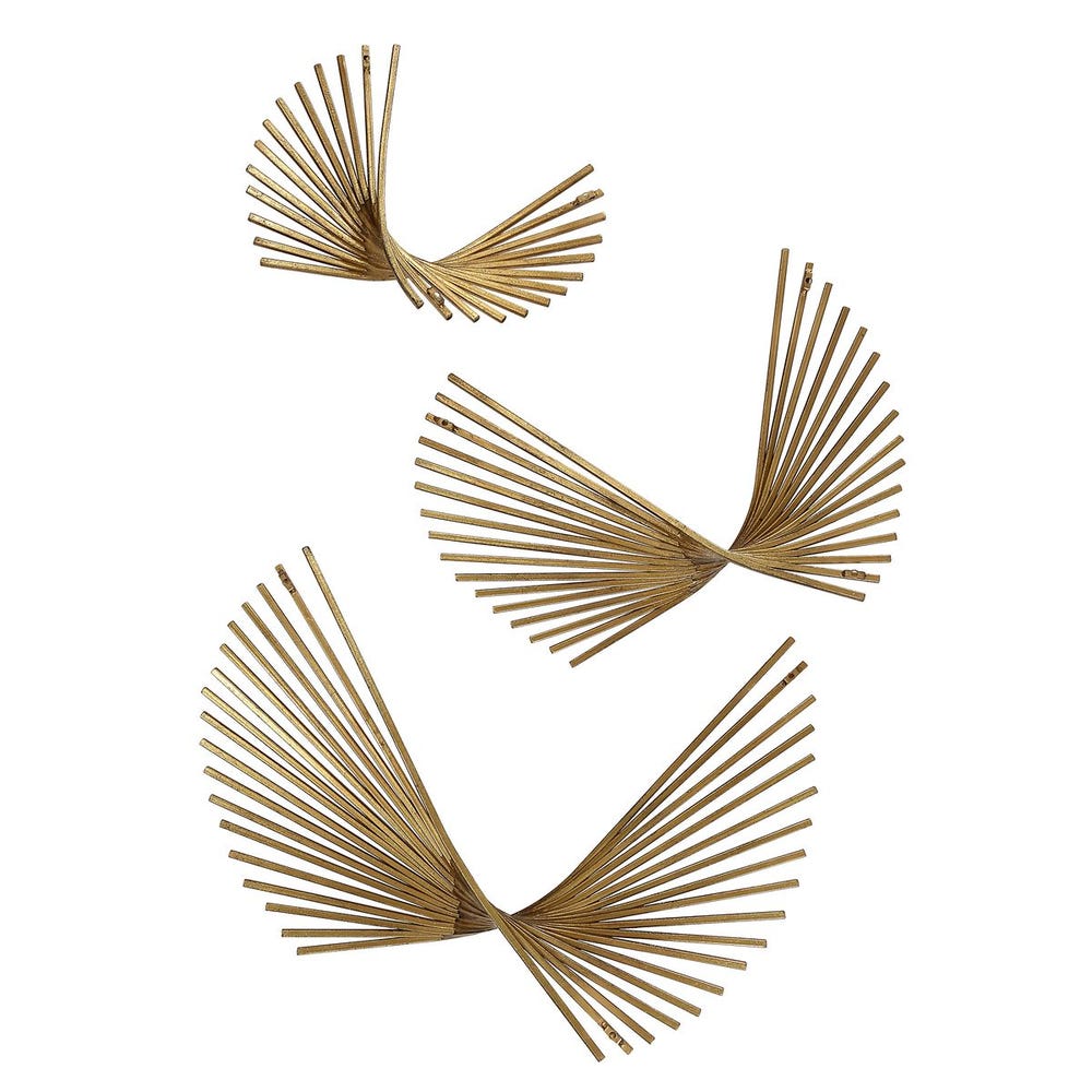 Uttermost Coreograph Antique Gold Wall Decor - Set of 3