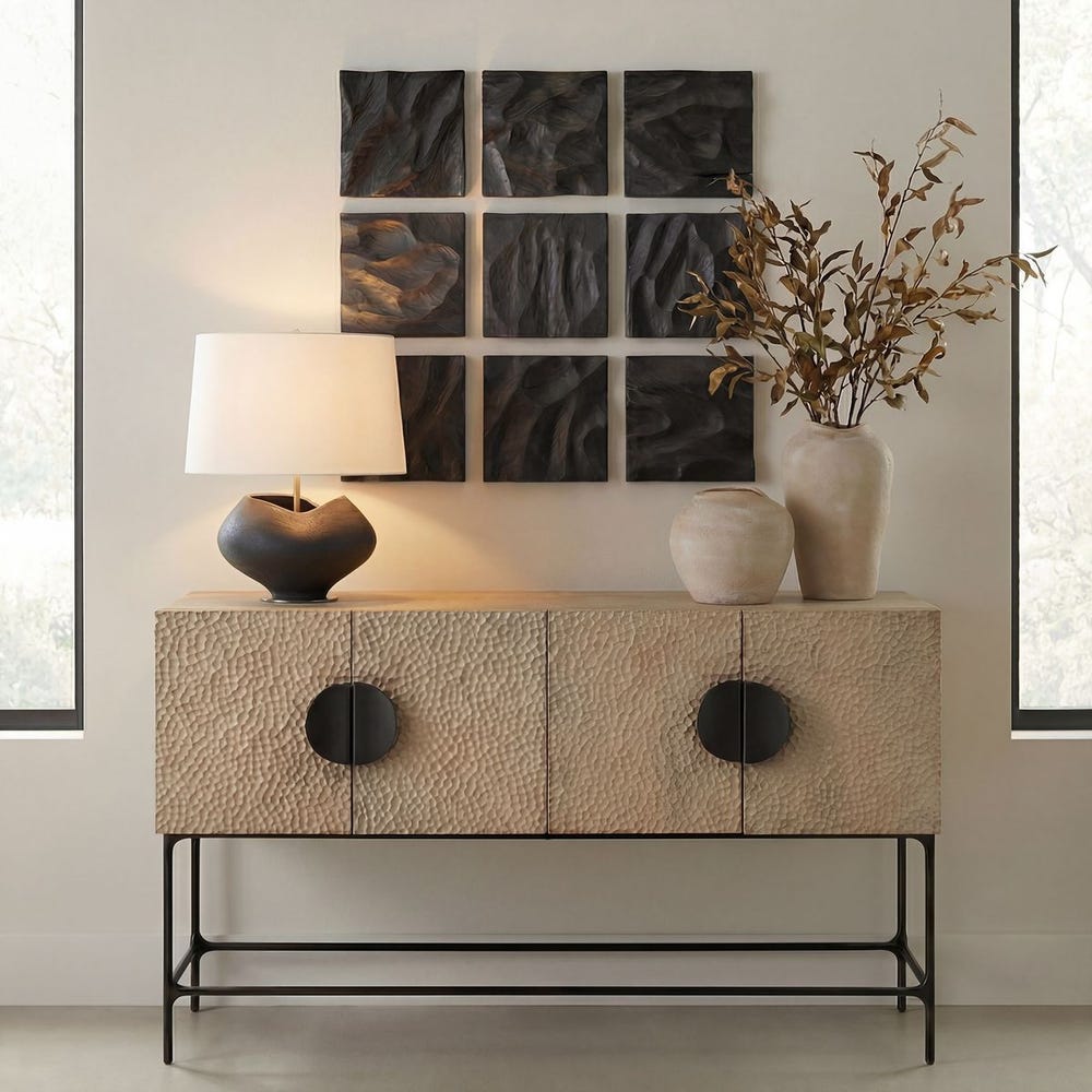 Uttermost Malosi Black Wood Wall Decor - Set of 9