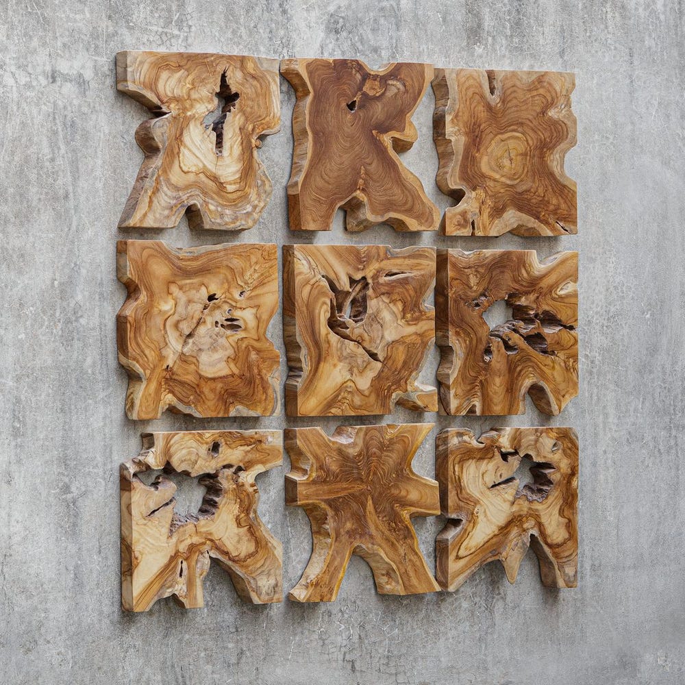 Uttermost Talia Wood Wall Decor - Set of 9