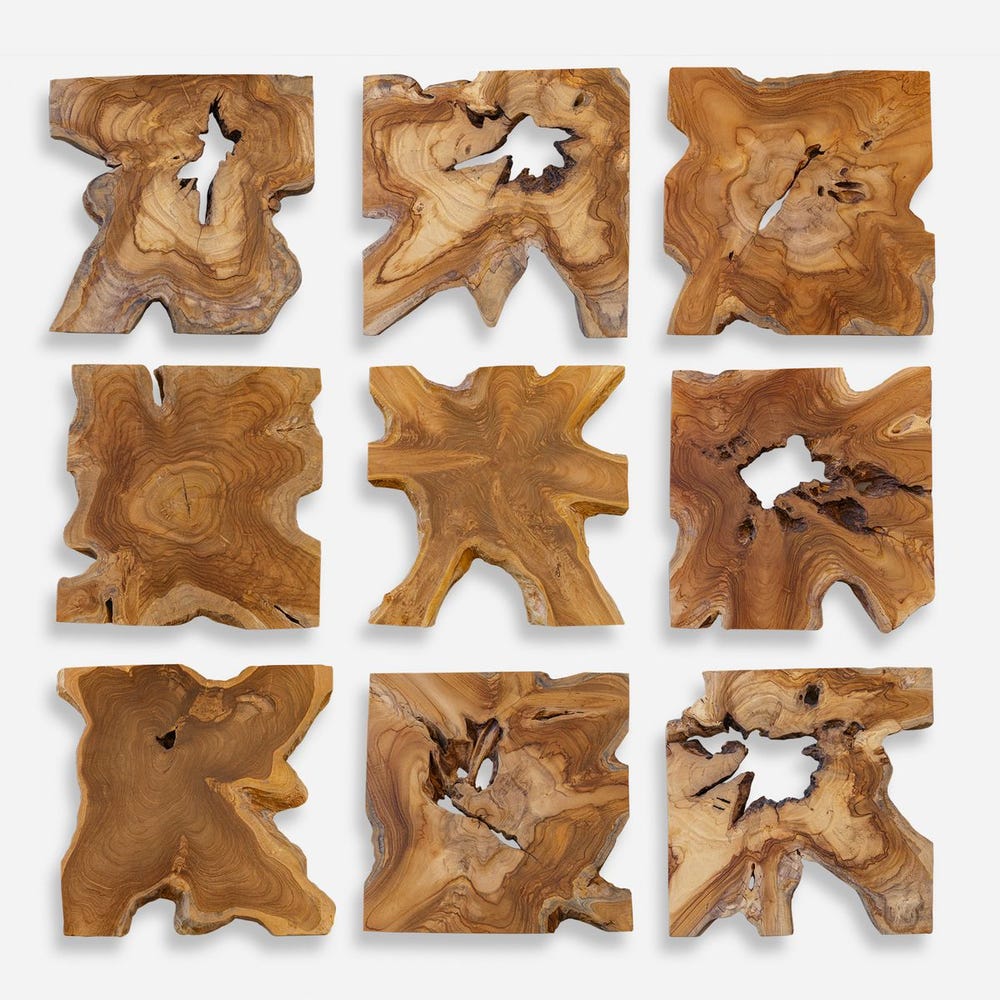 Uttermost Talia Wood Wall Decor - Set of 9