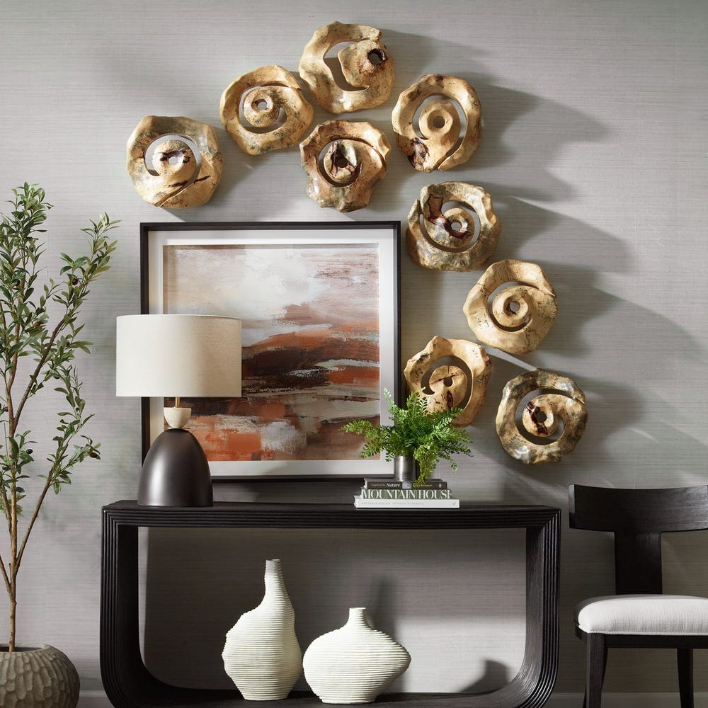 Uttermost Corkscrew Wood Wall Decor - Set of 9