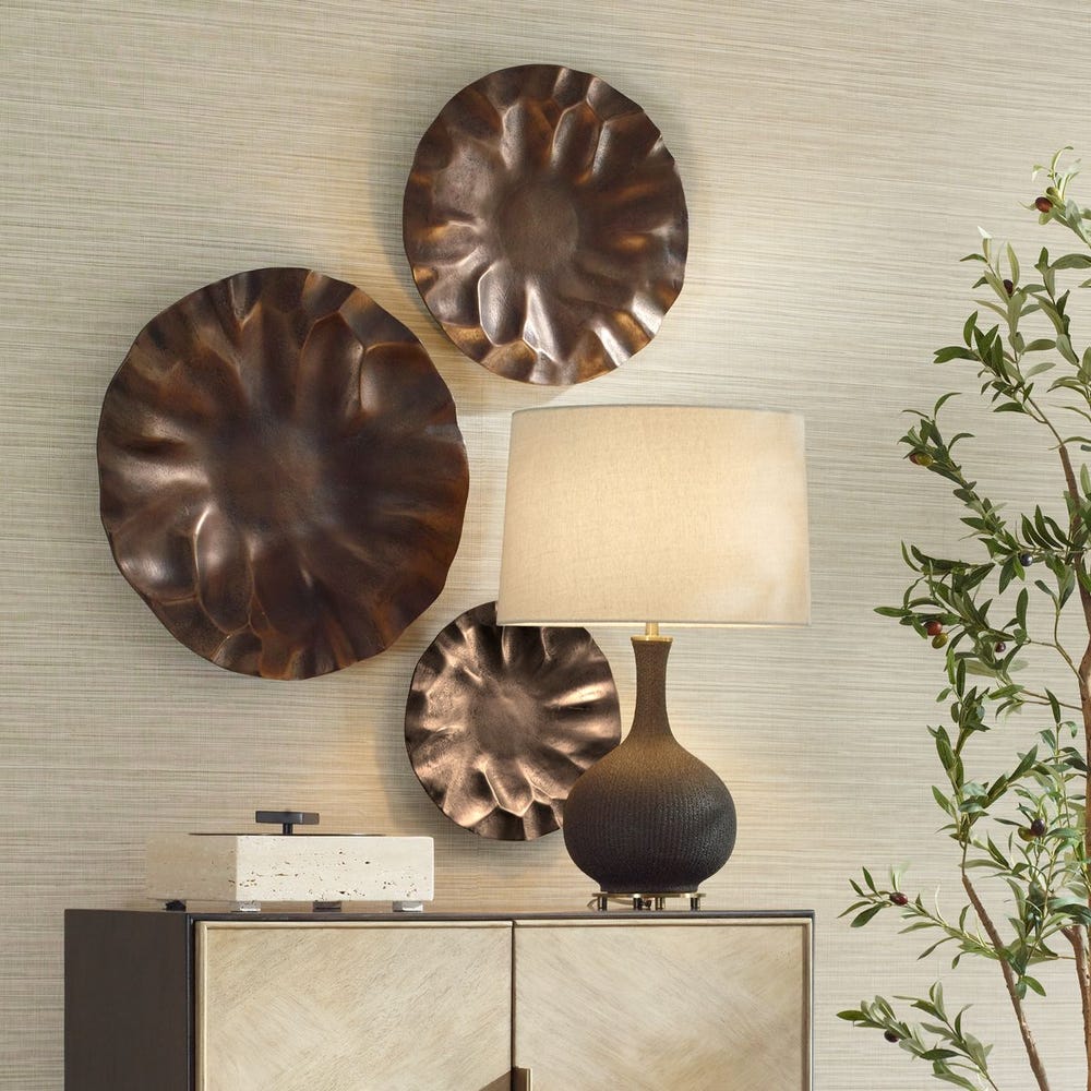 Uttermost Peonia Outdoor Wall Art - Set of 3