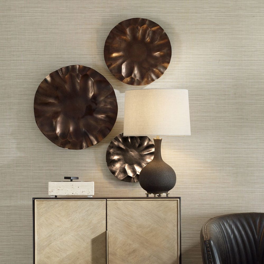 Uttermost Peonia Outdoor Wall Art - Set of 3