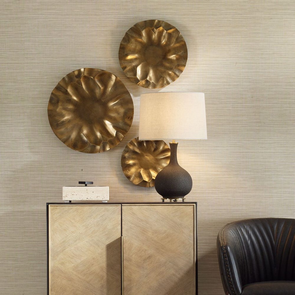 Uttermost Peonia Outdoor Wall Art - Set of 3