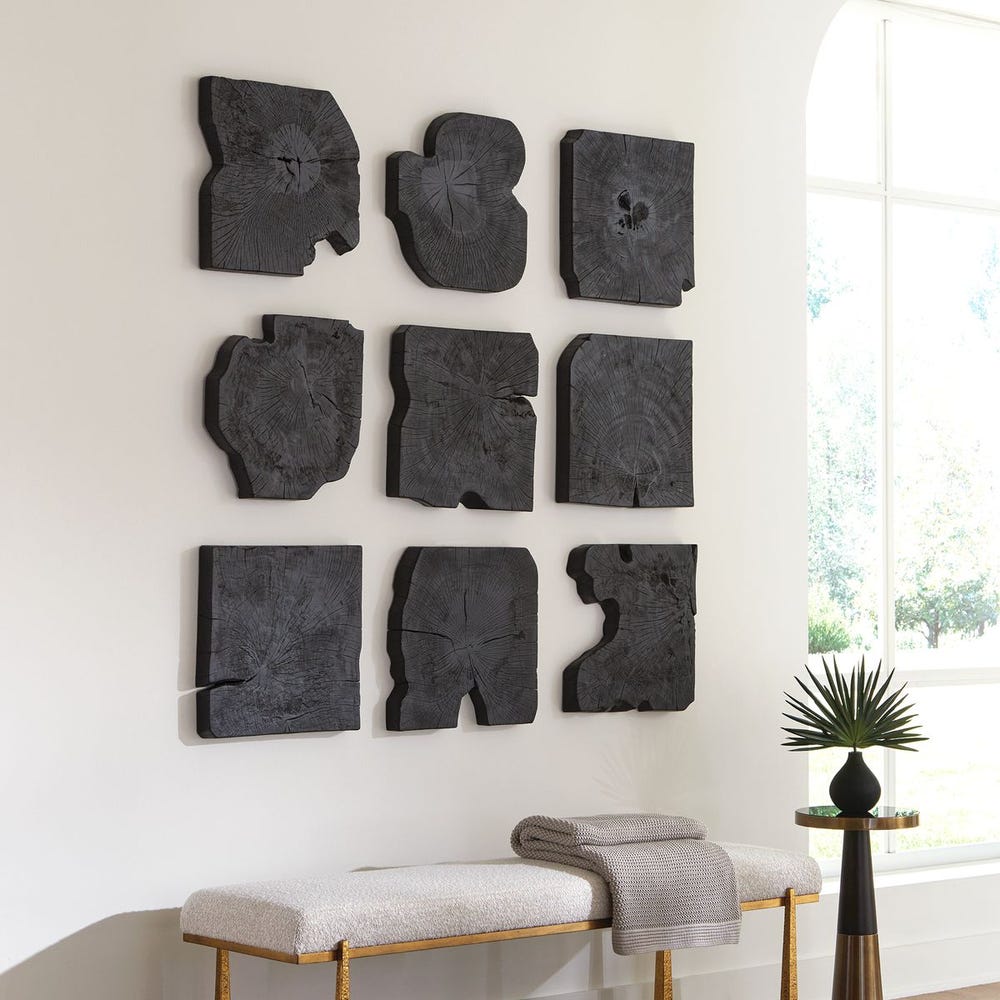 Uttermost Bahati Wood Wall Decor - Set of 9
