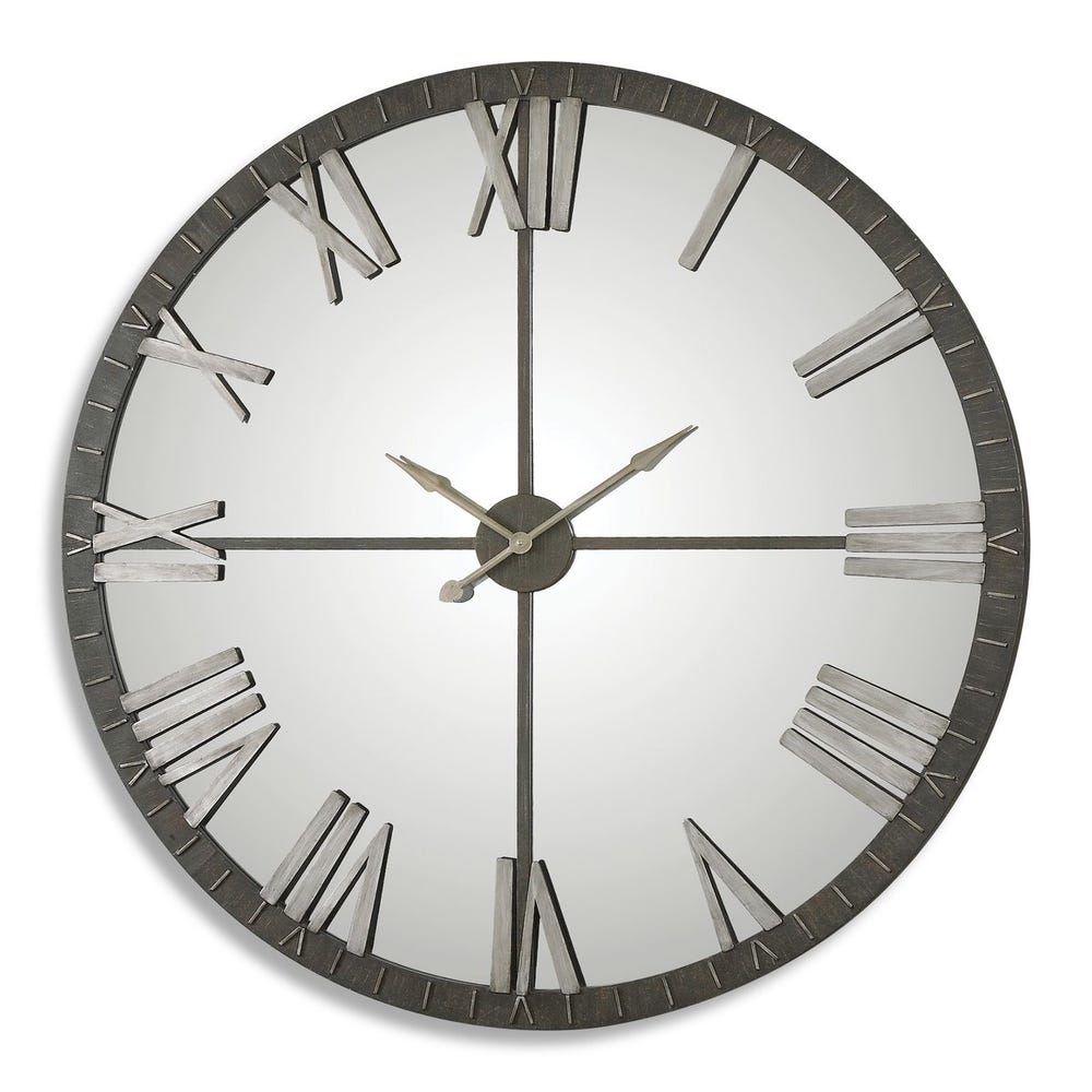 Uttermost Amelie Large Bronze Wall Clock