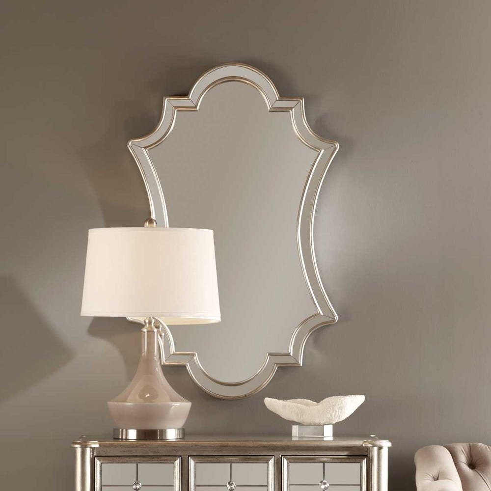 Elara Antiqued Silver Wall Mirror by Uttermost