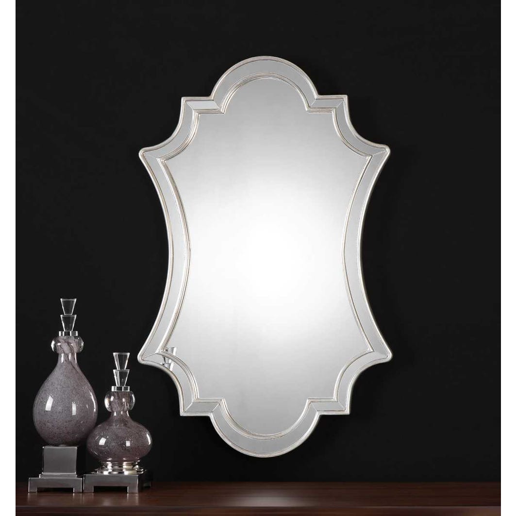 Elara Antiqued Silver Wall Mirror by Uttermost