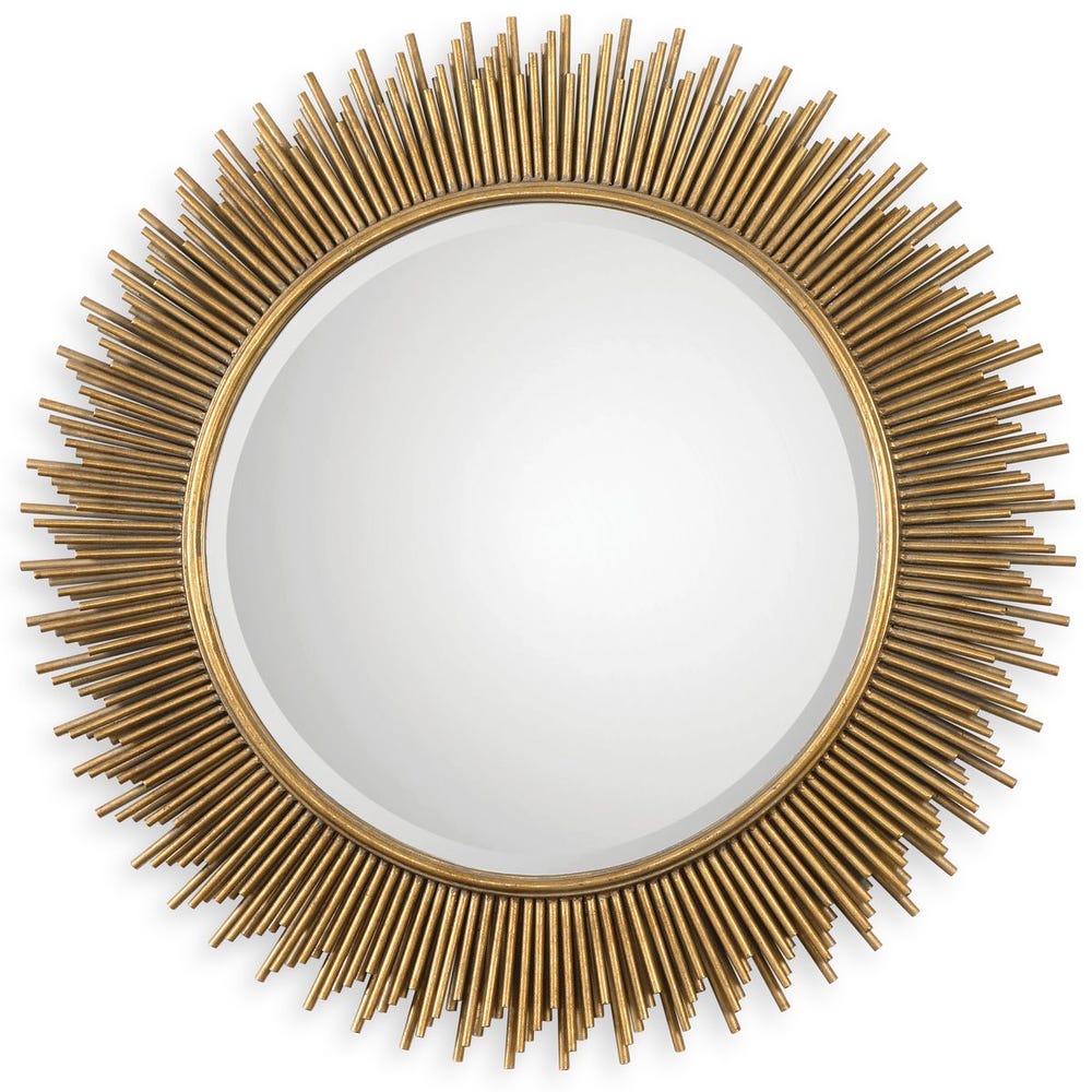 Uttermost Marlo Round Gold Mirror