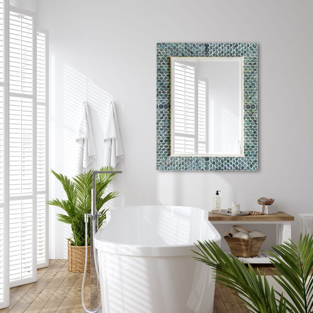 Uttermost Makaria Coastal Blue Mirror