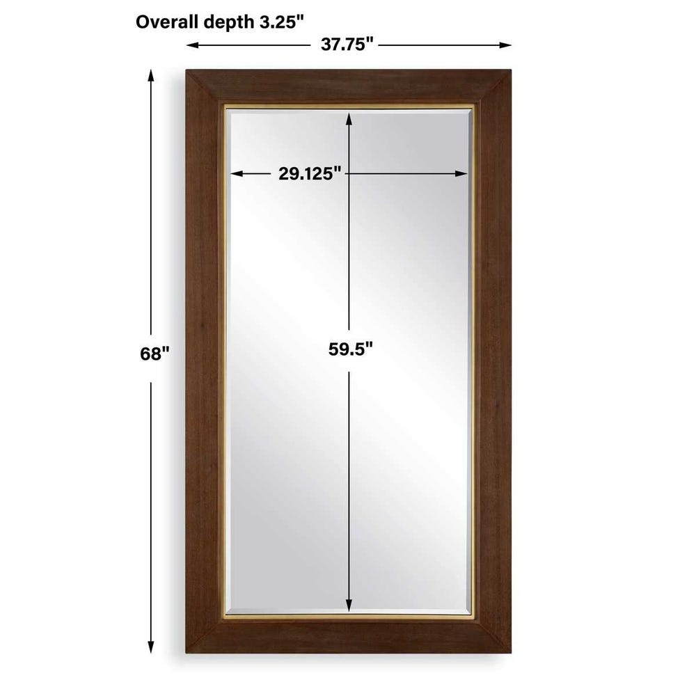 Uttermost Matheson Rectangular Walnut Mirror