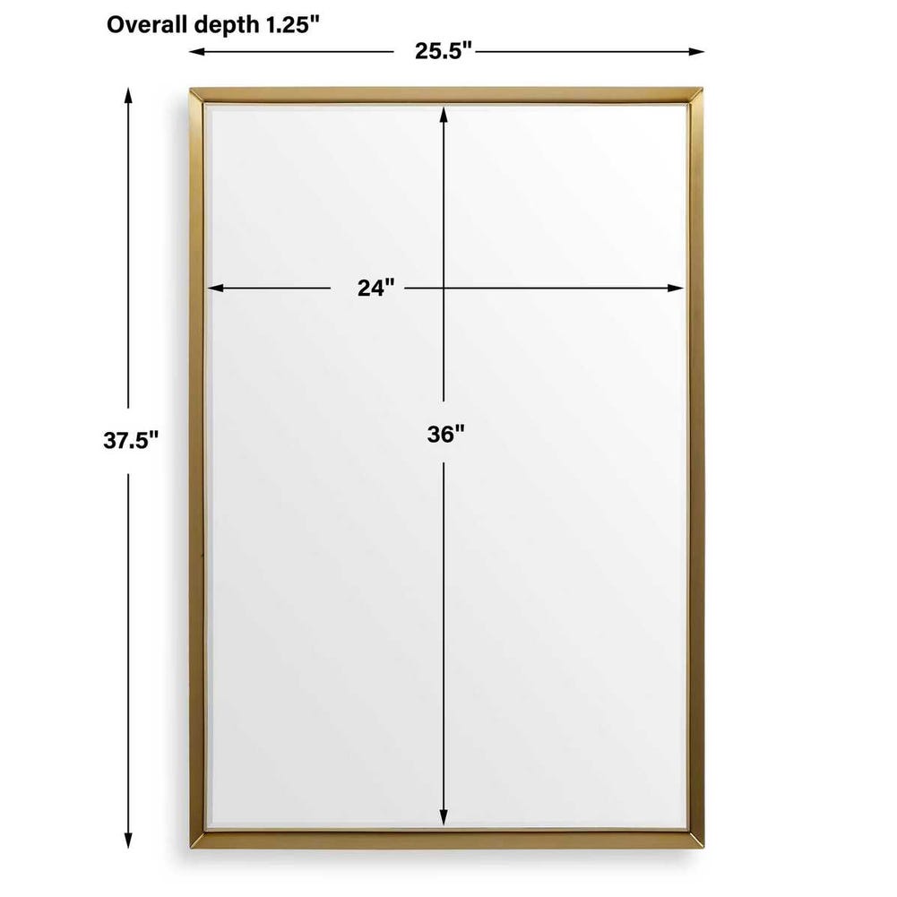Uttermost Heisler Brass Mirror
