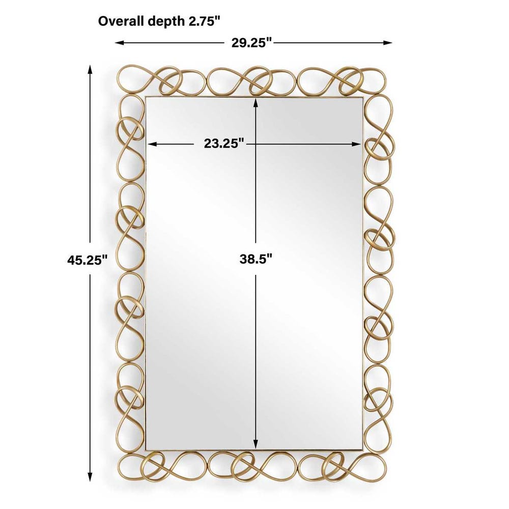 Uttermost Twist It Antique Brass Mirror