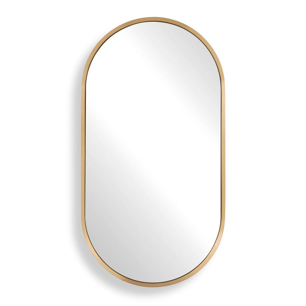 Uttermost Torrado Oval Brass Mirror