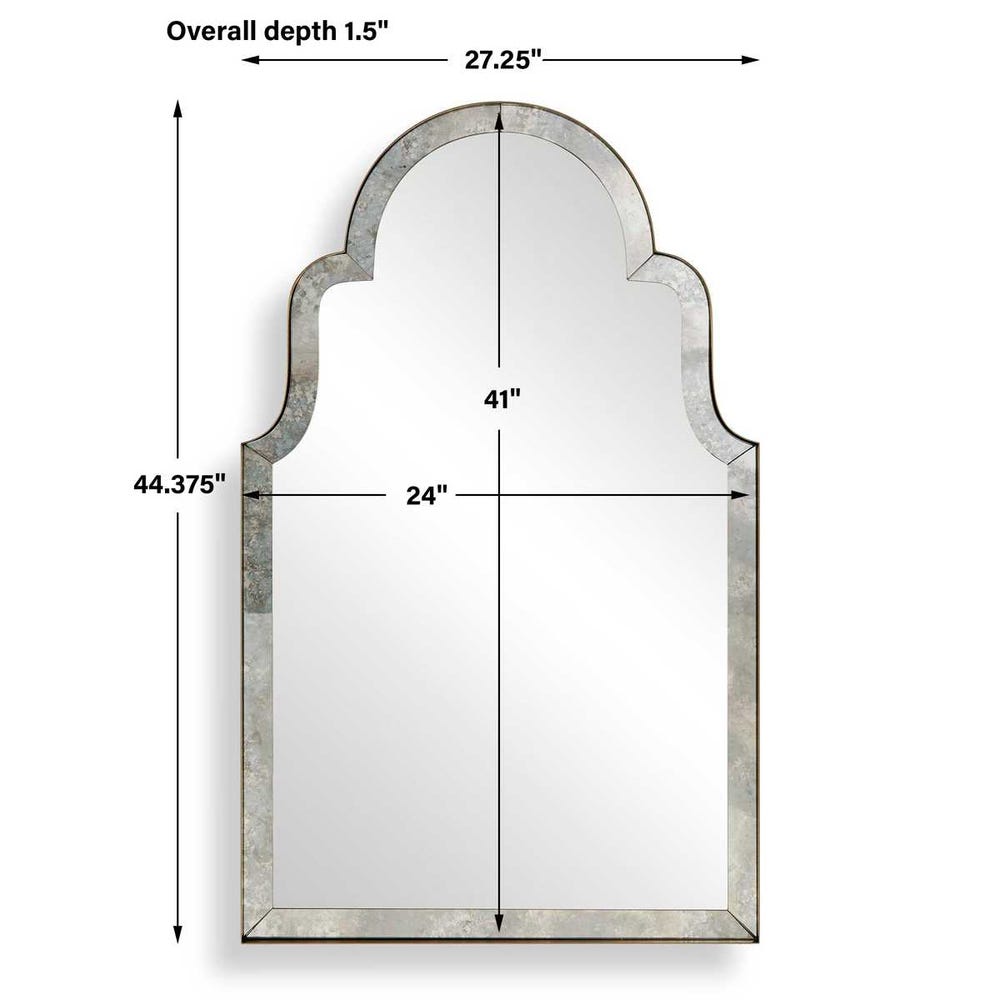 Uttermost Brayden Antique Arch Mirror