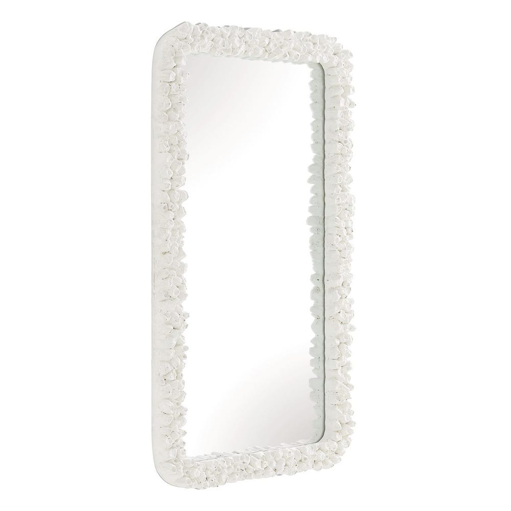 Uttermost Barnacle Rectangular White Mirror