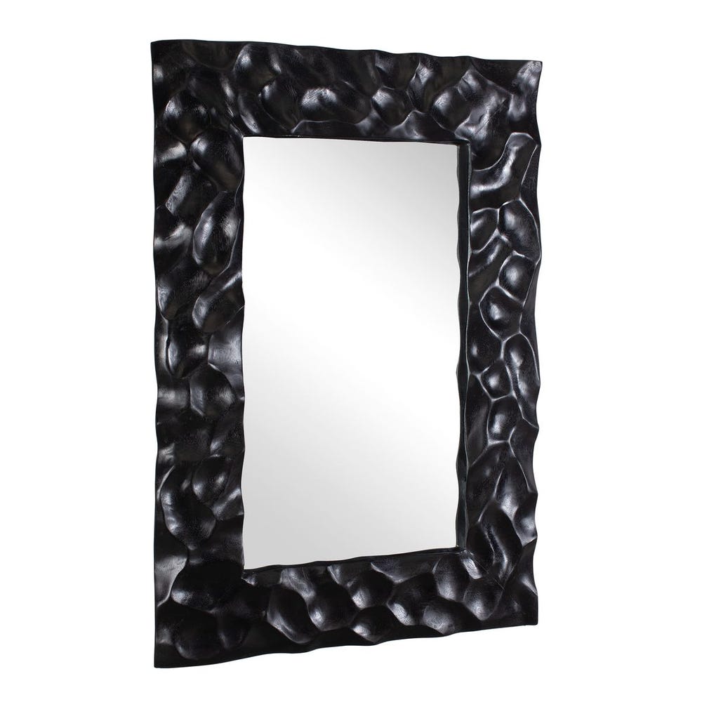 Uttermost Malosi Black Carved Mirror