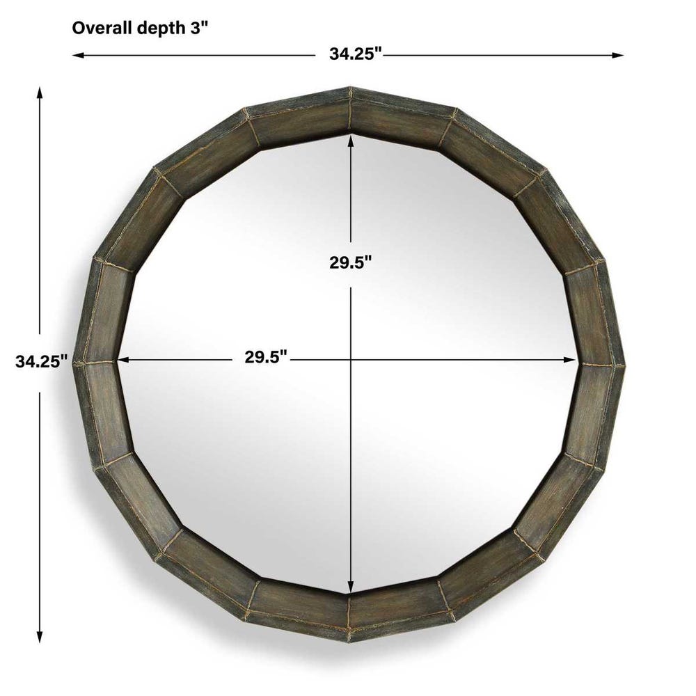 Uttermost Neve Bronze Round Mirror