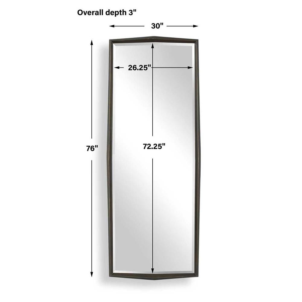 Uttermost On Point Tall Bronze Mirror