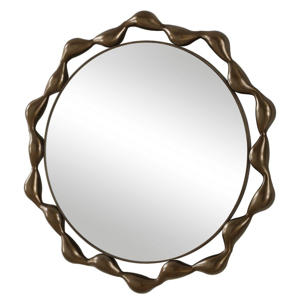 Uttermost Remolino Round Bronze Mirror
