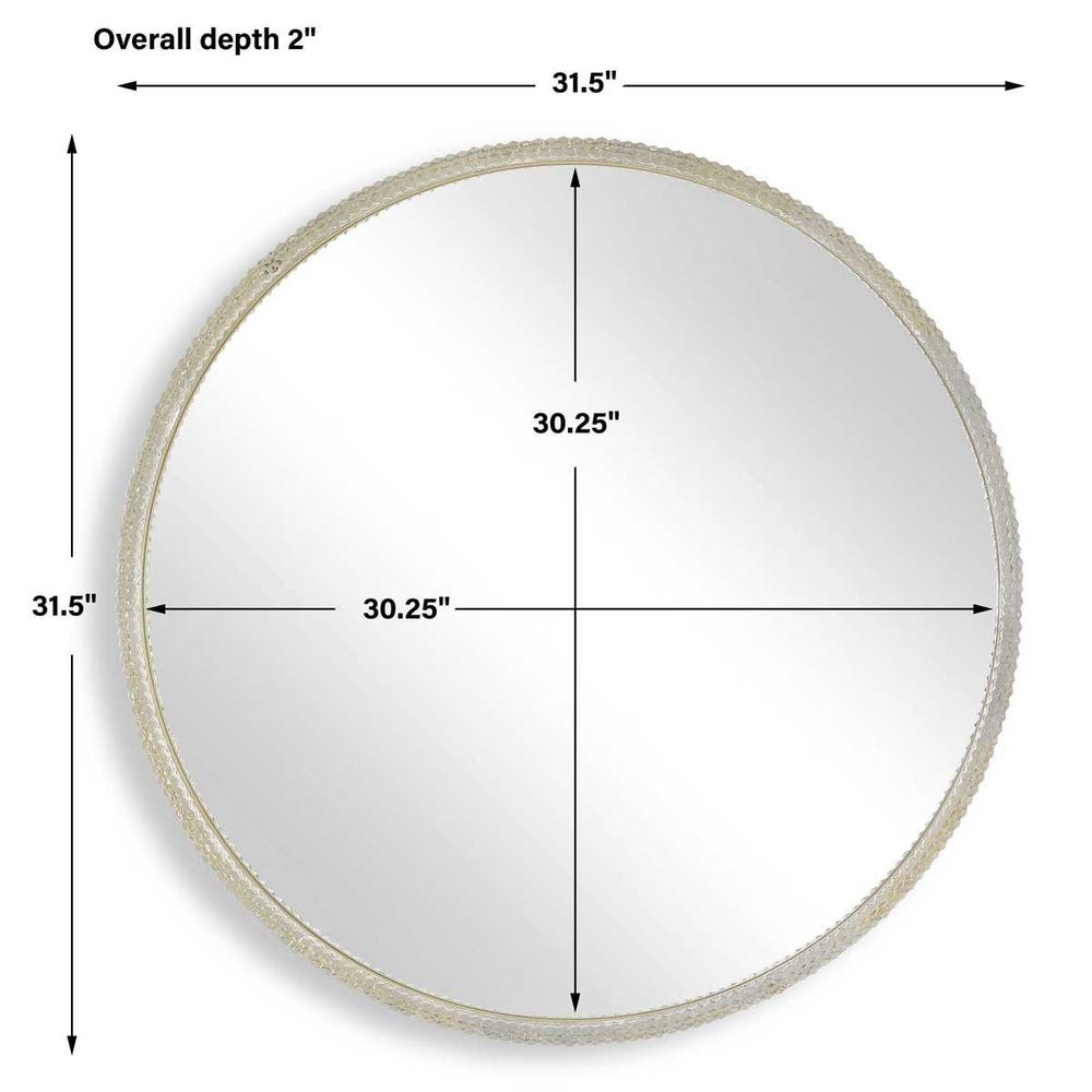 Uttermost Break The Ice Round Mirror