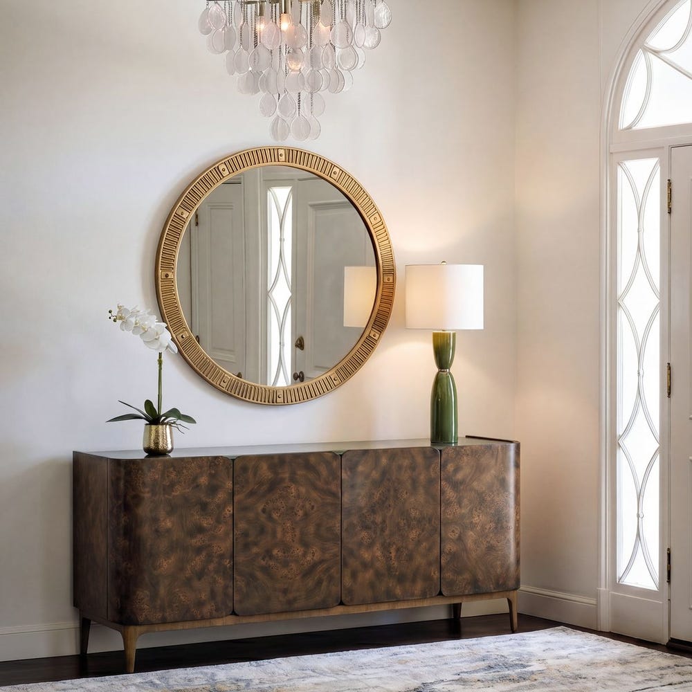 Uttermost Heart of Gold Round Mirror