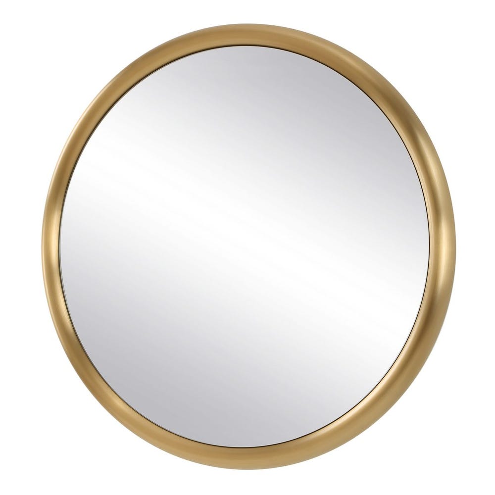Uttermost Atkinson Modern Brass Round Mirror