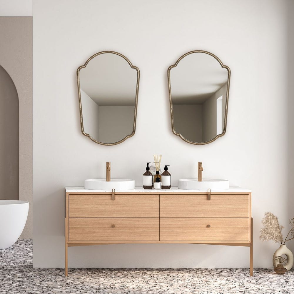 Uttermost Naomi Antique Brass Mirror
