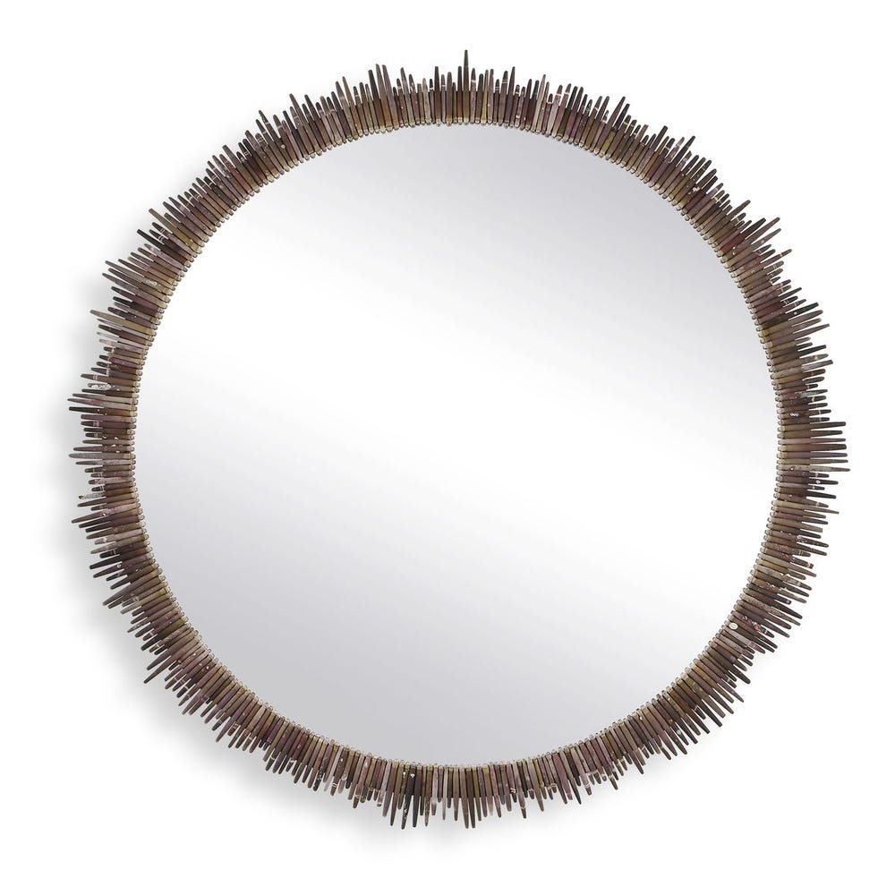 Uttermost Tiger Sea Urchin Round Mirror