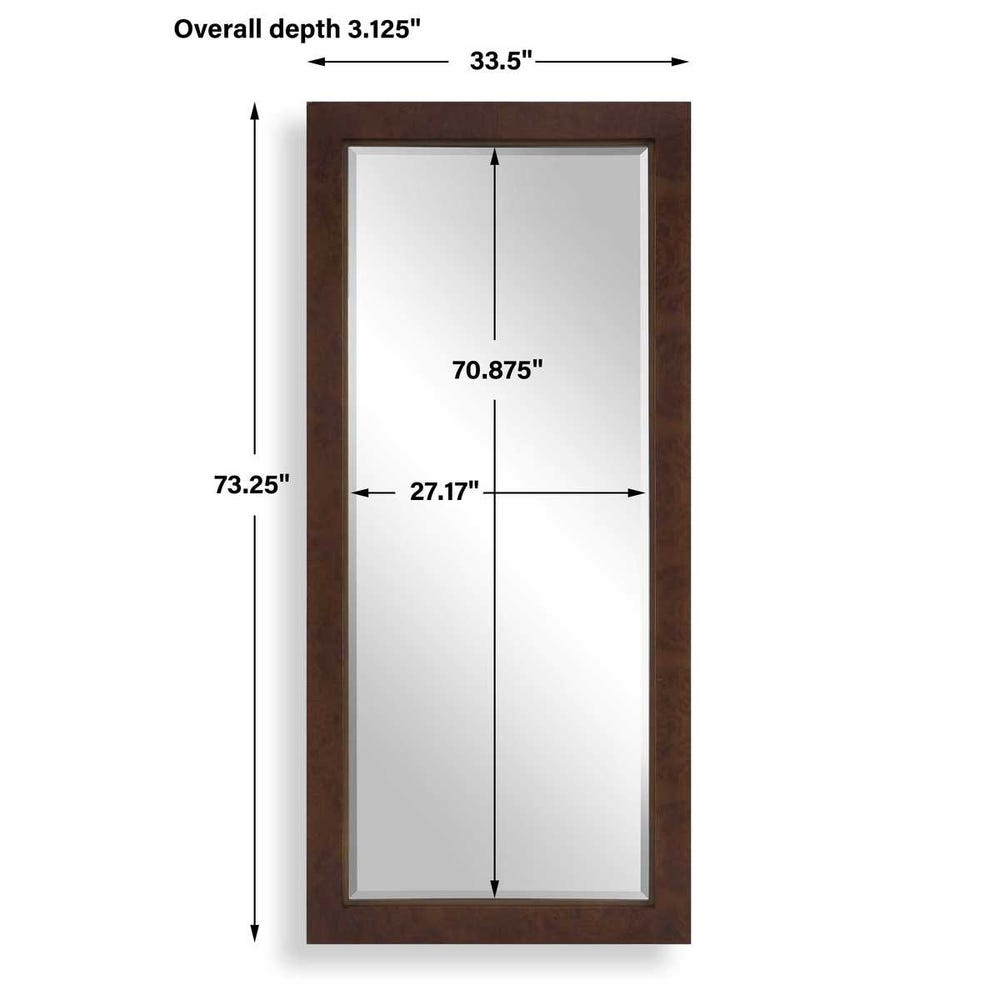 Uttermost Durant Tall Wood Mirror