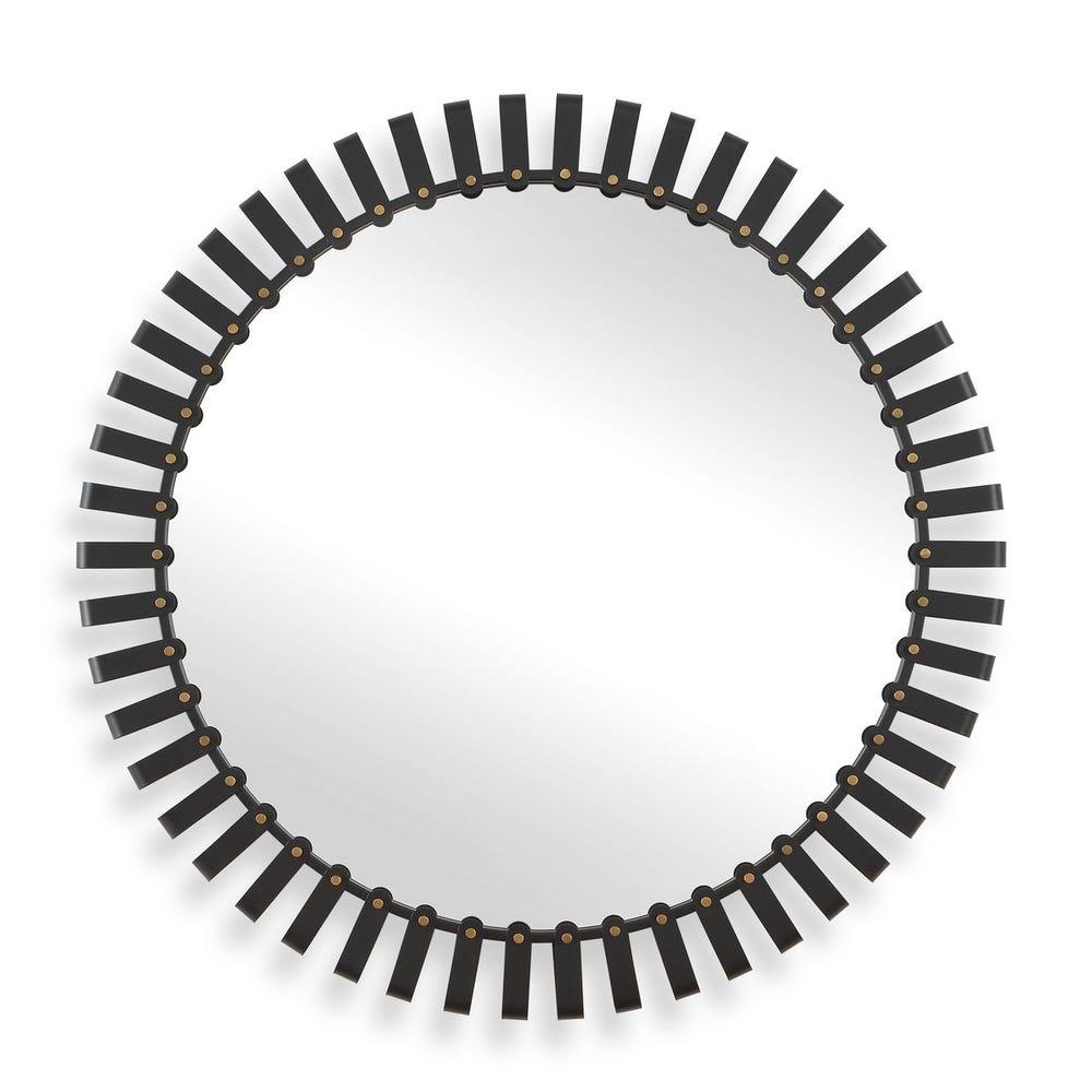 Uttermost Jael Round Iron Bands Mirror