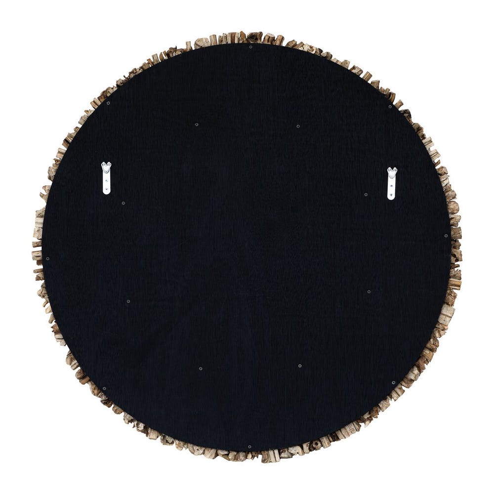 Uttermost Rossetti Round Interwoven Wood Mirror