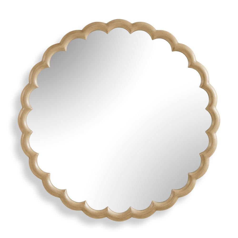 Uttermost Cerrito Burnished Ivory Round Mirror