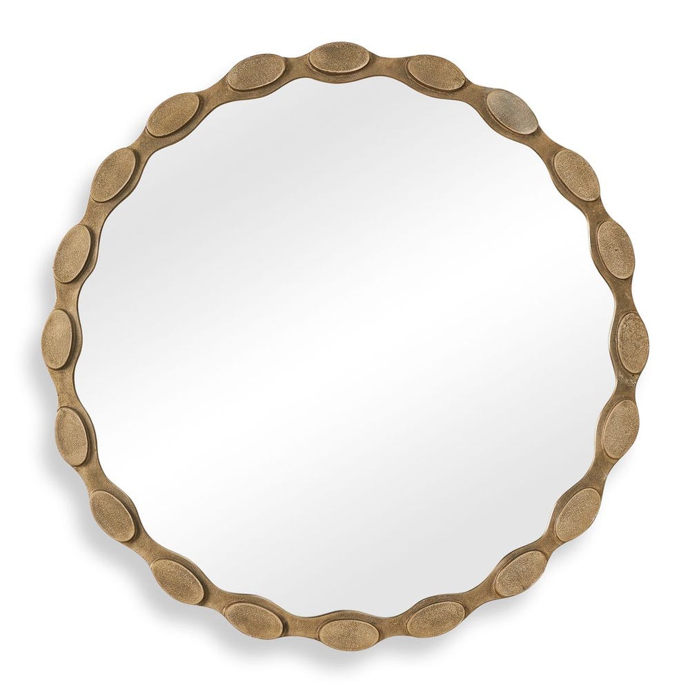 Uttermost Marietta Round Brass Mirror