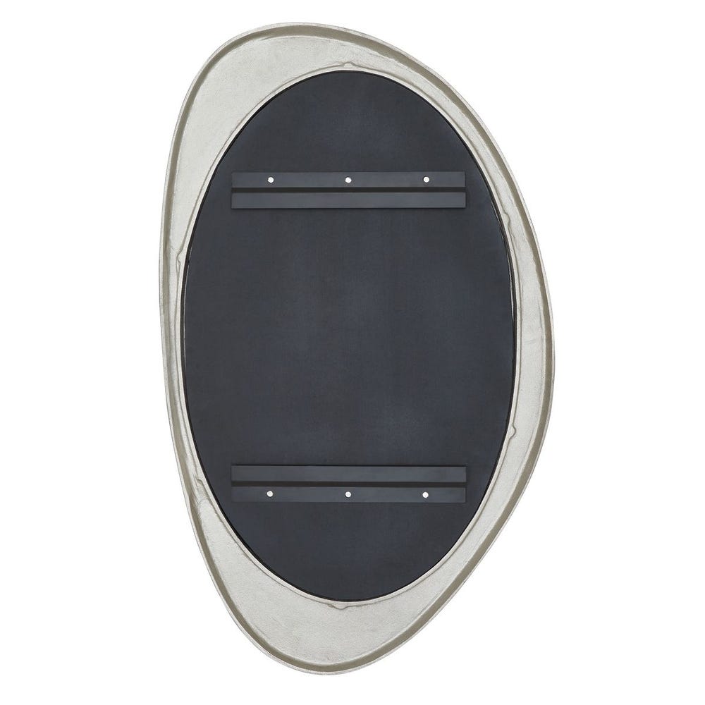 Uttermost Schiller Oval Antique Nickel Mirror