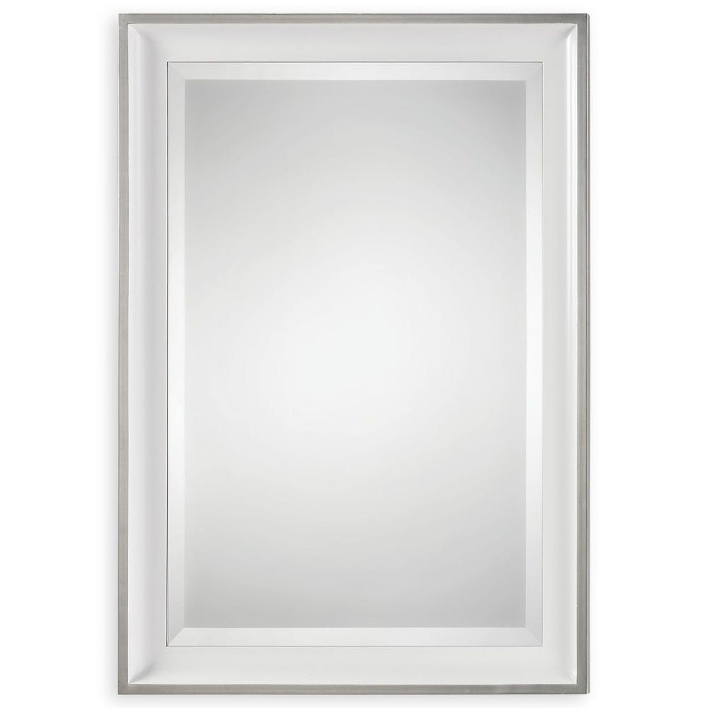 Uttermost Lahvahn White Silver Mirror