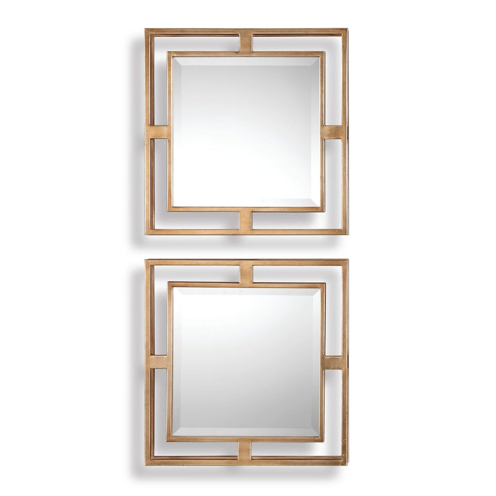 Allick Gold Square Mirrors - Set of 2 by Uttermost