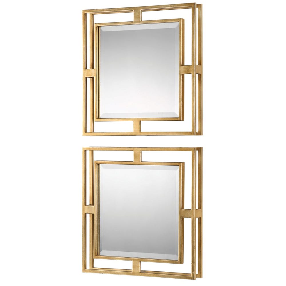 Allick Gold Square Mirrors - Set of 2 by Uttermost