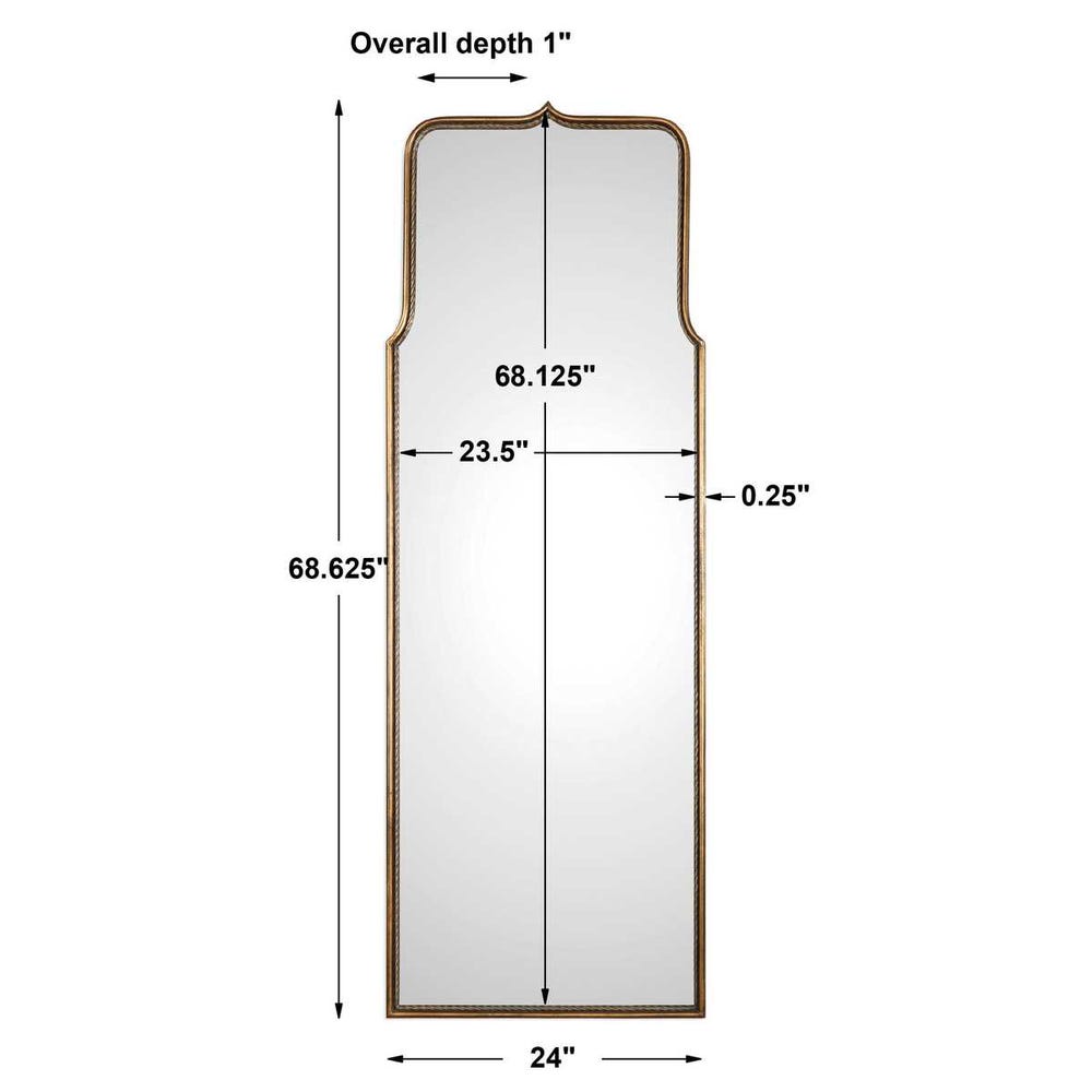 Adelasia Antiqued Gold Mirror by Uttermost