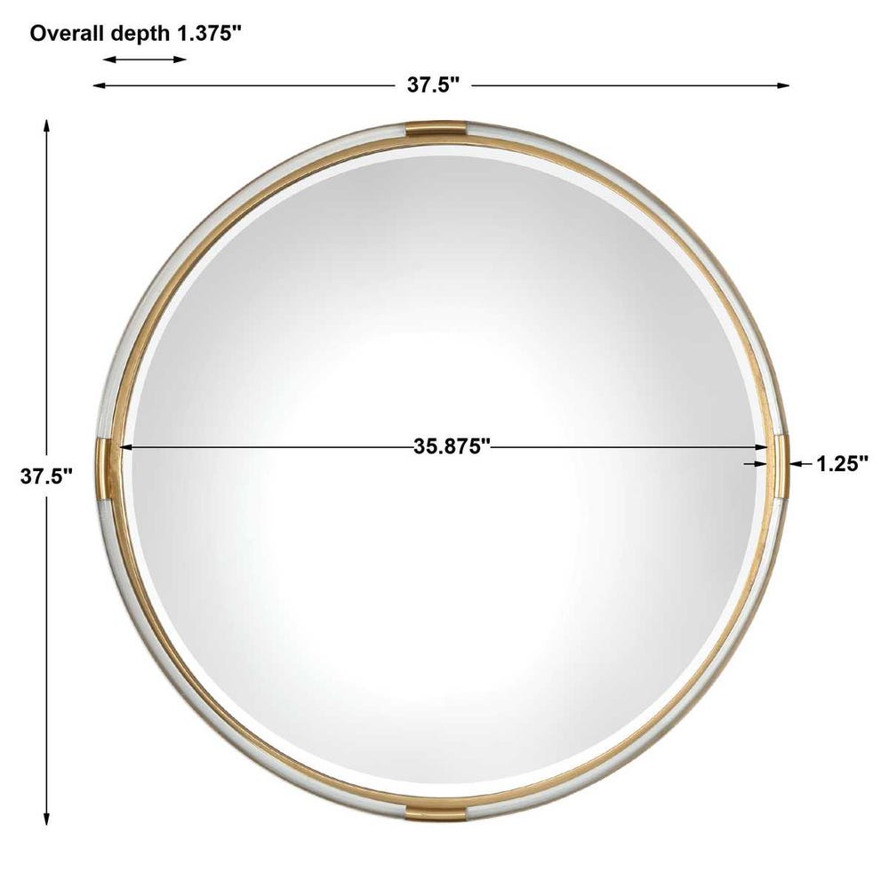 Uttermost Mackai Round Gold Mirror