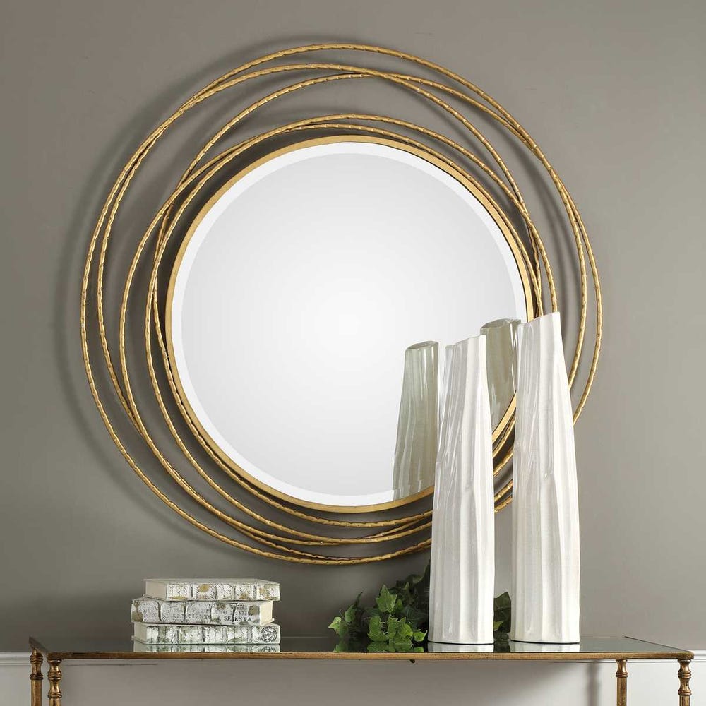 Uttermost Whirlwind Round Mirror